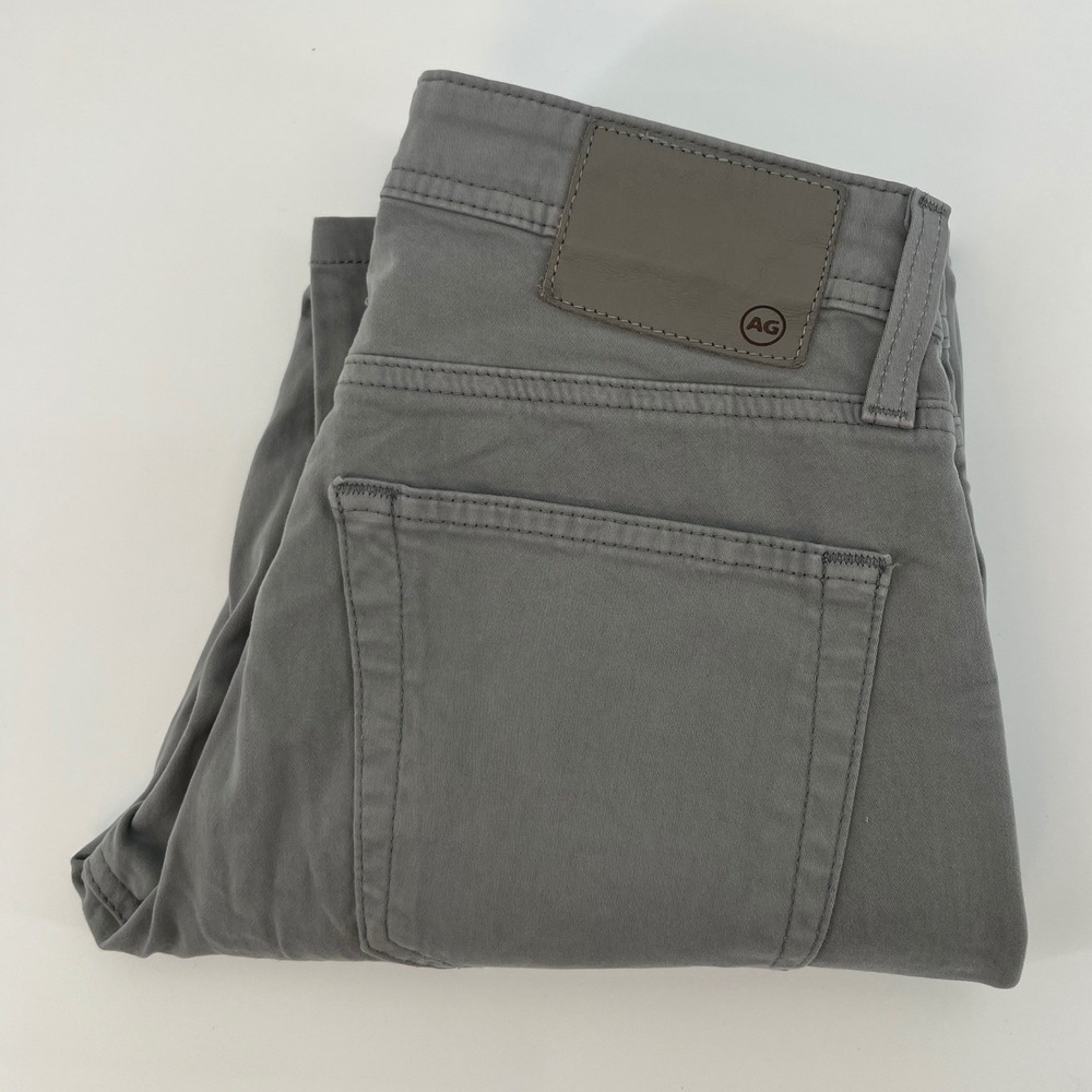 AG Adriano Goldschmied The Tellis Pants Mens 28x34 Grey Slim Chino Trousers
